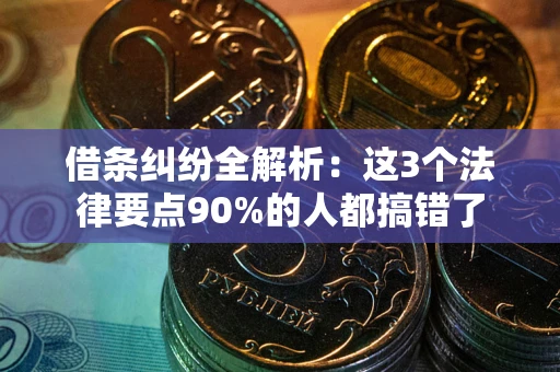济南借条纠纷全解析：这3个法律要点90%的人都搞错了