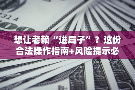 济南想让老赖“进局子”？这份合法操作指南+风险提示必须看！