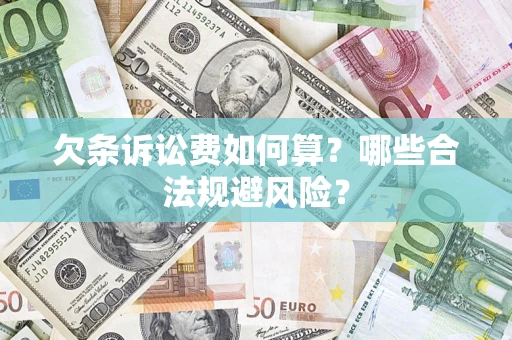 济南欠条诉讼费如何算？哪些合法规避风险？