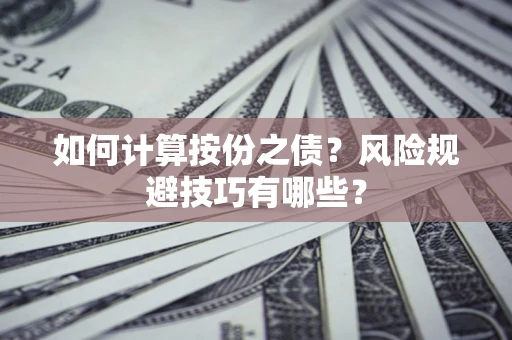 济南如何计算按份之债？风险规避技巧有哪些？