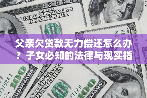 济南父亲欠贷款无力偿还怎么办?子女必知的法律与现实指南 济南父亲欠贷款无力偿还怎么办?子女必知的法律与现实指南