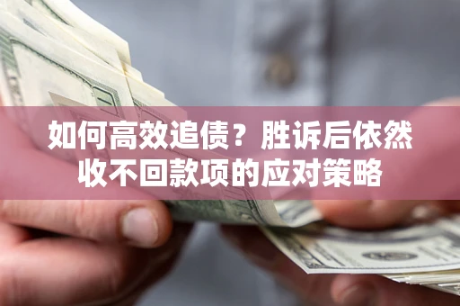 济南如何高效追债？胜诉后依然收不回款项的应对策略