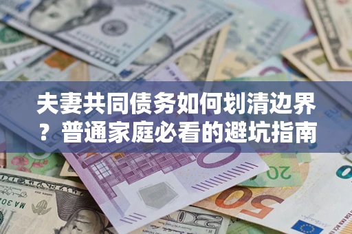 济南夫妻共同债务如何划清边界？普通家庭必看的避坑指南