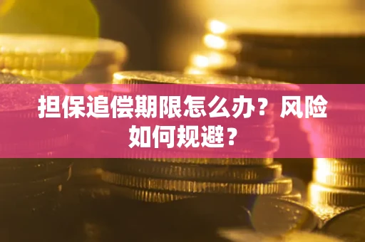 济南担保追偿期限怎么办？风险如何规避？
